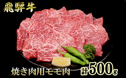 ふるさと納税　飛騨牛 もも肉 赤身 焼肉 500g A5 和牛 牛肉 お肉 モモ モモ肉 焼肉用 バーベキュー BBQ  1005840 - 岐阜県池田町
