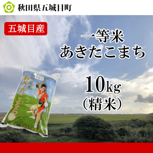 五城目産　一等米・あきたこまち10kg（精米） お米 秋田県産  100919 - 秋田県五城目町