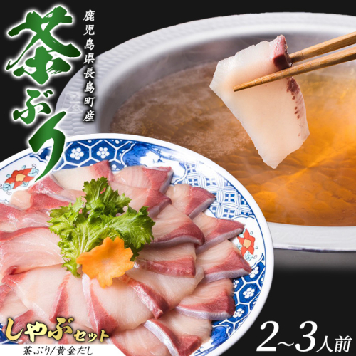 茶ぶりのどん薩摩の黄金だししゃぶしゃぶセット(2～3人前)【株式会社Never Land】never-1302 1034349 - 鹿児島県長島町