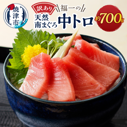 a10-1000 マグロ 中トロ 訳あり 刺身 ミナミマグロ 中トロ 切り落とし 約700g 105038 - 静岡県焼津市