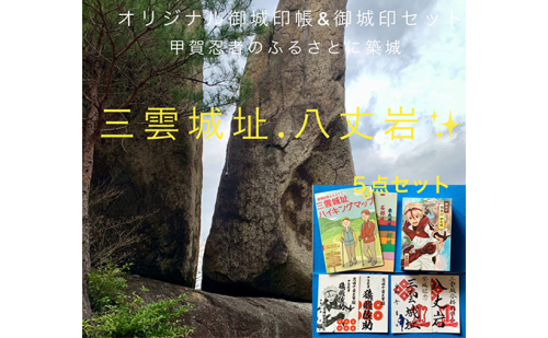 御城印帳（猿飛佐助アニメ版）＆御城印4枚セット 雑貨 日用品 文房具 お城巡り  106199 - 滋賀県湖南市