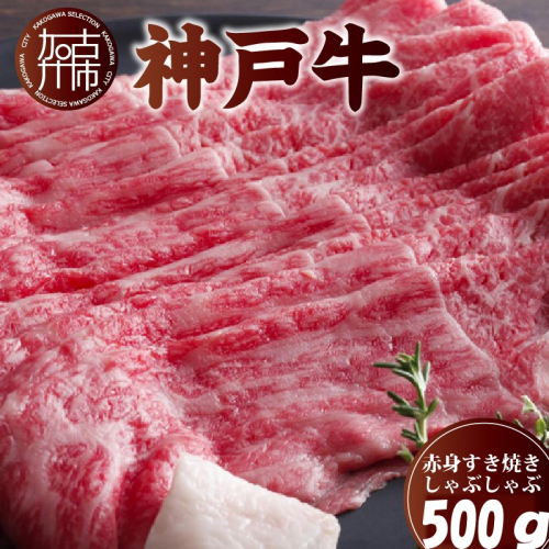 神戸牛赤身すき焼き・しゃぶしゃぶ(500g)《 神戸牛 自社牧場直送 肉のヒライ すき焼き しゃぶしゃぶ 国産 送料無料 お取り寄せ 肉 牛肉 美味しい おすすめ 》【2402A00108】 1092417 - 兵庫県加古川市