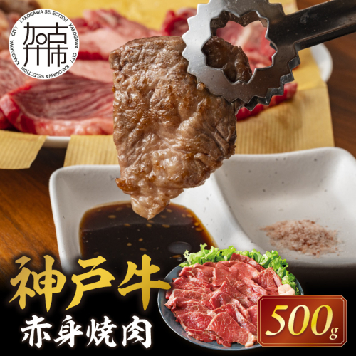 神戸牛赤身焼肉(500g)〈 肉 牛肉赤身 神戸牛 焼肉 国産 バーベキュー 和牛美味しい プレゼント ギフト 赤身肉 お取り寄せ 送料無料 おすすめ 〉【2402A00109】 1092418 - 兵庫県加古川市