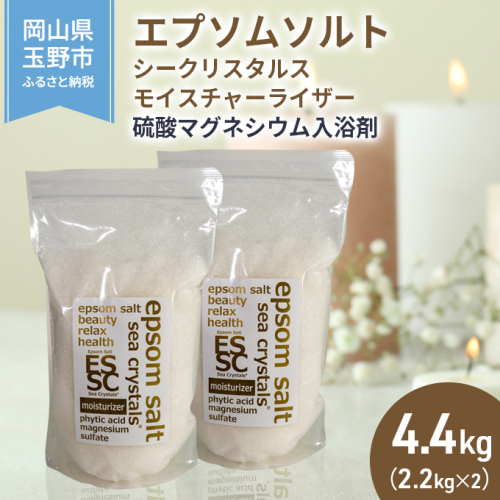 エプソムソルト シークリスタルス モイスチャーライザー 入浴剤 2.2kg×2個  1096007 - 岡山県玉野市