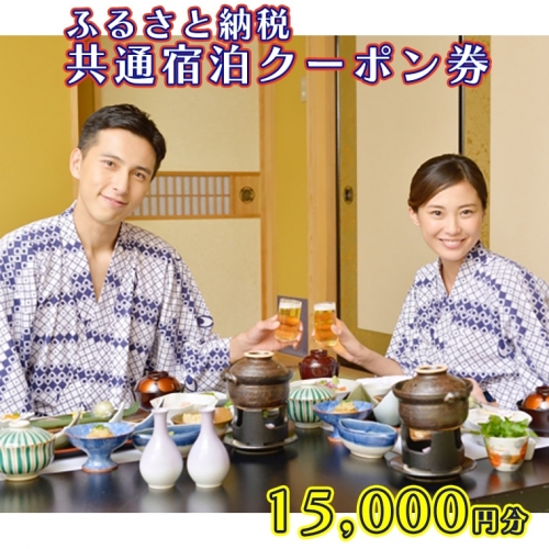 大洗町 共通 宿泊 クーポン 15,000円分（3,000円×5枚） 関東 茨城 112116 - 茨城県大洗町
