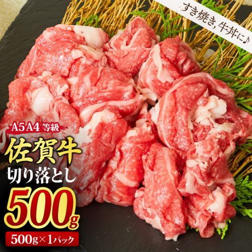 佐賀牛 贅沢 切り落とし 500g 【すき焼き 牛丼 A5 A4 希少 国産和牛 牛肉 肉 牛】(H085183) 1121979 - 佐賀県神埼市