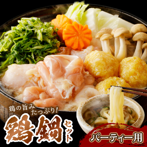 【鍋が恋しい寒い季節にお届け】京都・京丹後の若鶏と九条ネギの鶏鍋セット（パーティー用セット）　鶏肉 とりにく 国産 とり肉 ももにく もも肉 モモ肉 むねにく ムネ肉 詰め合わせ 鶏鍋 とりなべ とり鍋 鳥なべ ギフト 鍋セット チキン 1122823 - 京都府京丹後市