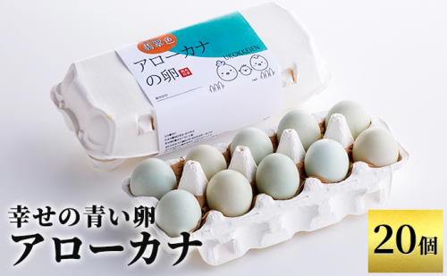 幸せの青い卵 アローカナ 20個 珍しい さっぱり 臭み オレンジ ゆで卵 生卵 美味しい 卵かけごはん 1131796 - 静岡県森町