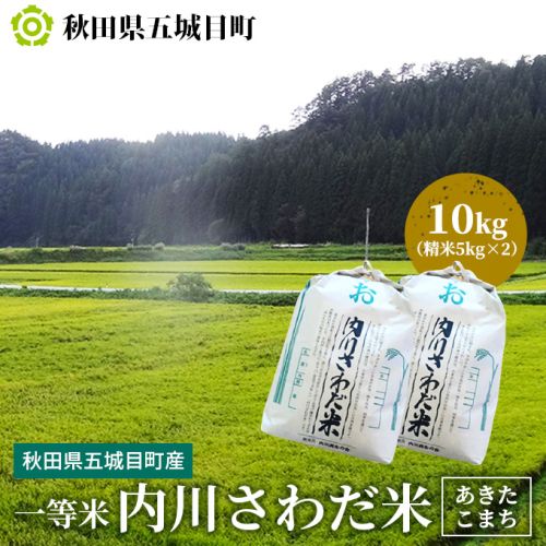 一等米・内川さわだ米（あきたこまち）10kg（精米5kg×2）【秋田県五城目町産】 お米 10kg  113274 - 秋田県五城目町