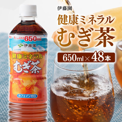 伊藤園 健康ミネラル むぎ茶650ml×48本PET 【 飲料類 水分補給 ソフトドリンク お茶 麦茶 ペットボトル 】 宮崎県川南町
114219 - 宮崎県川南町