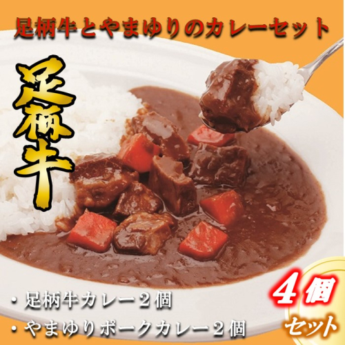 かながわブランド足柄牛とやまゆりポークのカレー4個セット 114586 - 神奈川県松田町
