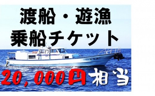 【渡船・遊漁】乗船チケット 20000円相当 115196 - 島根県海士町