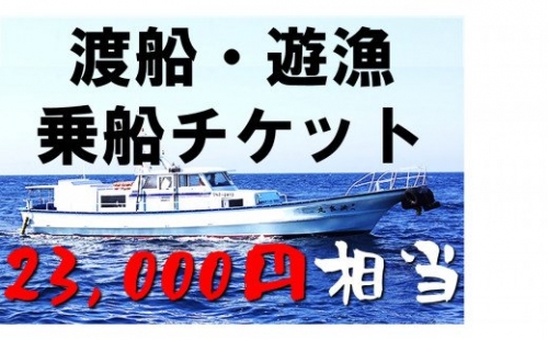 【渡船・遊漁】乗船チケット 23000円相当 115197 - 島根県海士町