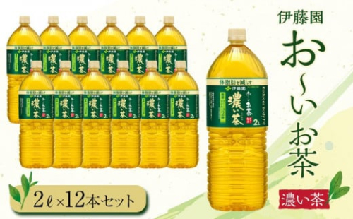 お～いお茶　濃い茶2L　12本セット　［おーいお茶 ペットボトル 2リットル ケース 箱 伊藤園 静岡］ 1163624 - 静岡県御前崎市