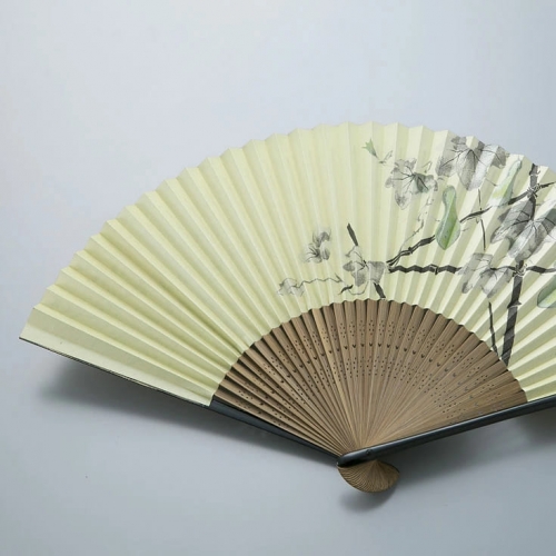 【L-575】鈴木扇子店 近江扇子両面蜻蛉・瓢箪 7.5寸(約22.5cm)［高島屋選定品］ 1170617 - 滋賀県高島市