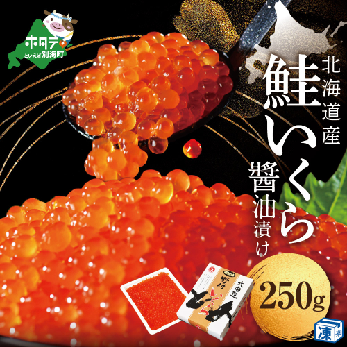 すぐ食べれる 本場「北海道」 いくら醤油漬 250g【NK000NQ07】( いくら いくら醤油漬け いくら醤油漬 醤油いくら 鮭いくら 国産いくら 北海道産いくら 道産いくら 地場産いくら 別海町 ふるさと納税 ふるさと ikura お届け） 120217 - 北海道別海町