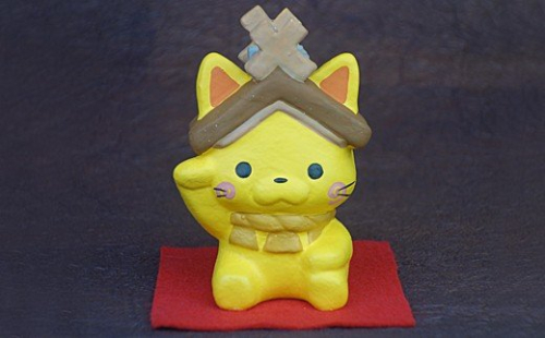 山陰浜田の伝統芸技術で作られた「しまねっこ招き猫」 縁起物 記念品 インテリア 敬老の日 【013_1522】 1203906 - 島根県浜田市