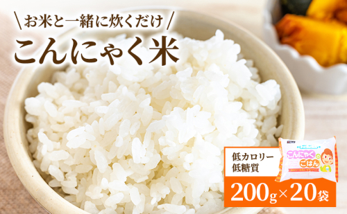 こんにゃく米 お米と一緒に炊くだけ こんにゃく ごはん 20袋 コンニャク ダイエット 食品 加工食品 セット もどきご飯 こんにゃくご飯 糖質オフ 低糖質 低カロリー カロリーオフ 食物繊維  1209548 - 岐阜県池田町