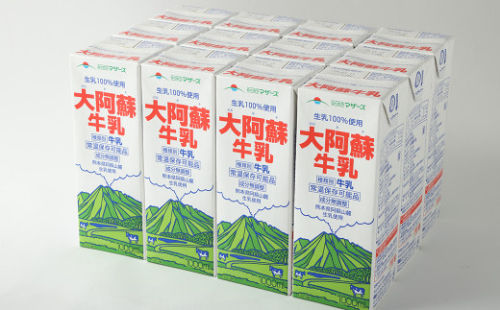 大阿蘇牛乳 1L×12本 合計12L らくのうマザーズ  常温保存 成分無調整牛乳 生乳100%使用 乳飲料 乳性飲料 ロングライフ 長期保存 送料無料
