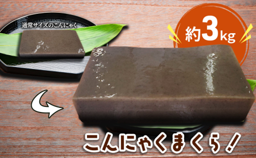 こんにゃく好きにはたまらない!!こんにゃくまくら約3kg 加工食品 食材 料理 調理 インスタ映え 1216356 - 岐阜県池田町