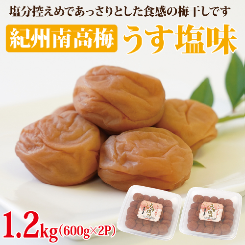 紀州南高梅 うす塩味1.2kg 1236449 - 和歌山県御坊市