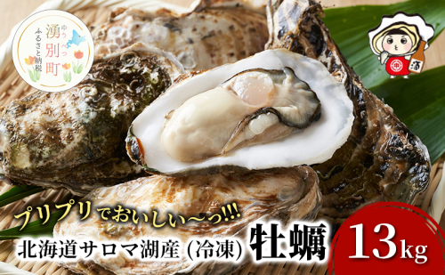 北海道 サロマ湖産 冷凍 殻付き 牡蠣 13kg  (2年物) 加熱用 牡蠣 かき カキ 海鮮 魚介 国産 貝付き 焼き牡蠣 蒸し牡蠣 産地直送 オホーツク 魚介類 貝類  1237709 - 北海道湧別町