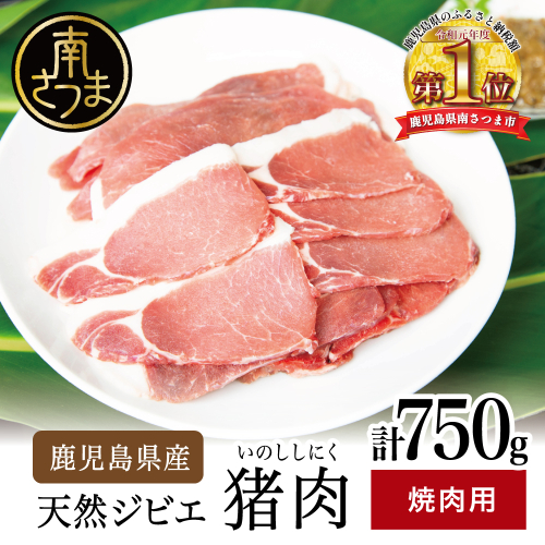 【南さつまジビエ】鹿児島県南さつま産 猪（いのしし）肉　焼肉用 750g（250g×3P） 冷凍 グルメ ジビエ肉 ジビエ イノシシ 焼肉 焼肉セット 123880 - 鹿児島県南さつま市