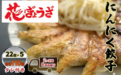 にんにく餃子110個(22個入×5袋)2ヶ月毎6回お届け 惣菜 冷凍餃子 中華 夕飯 夜ごはん おかず お酒のあて おつまみ ビールのおつまみ 1242318 - 静岡県森町