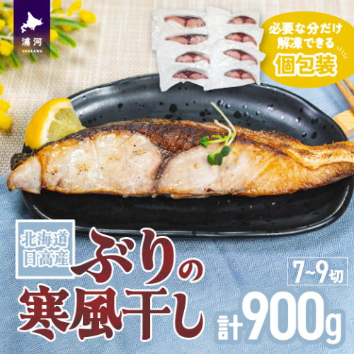 北海道日高産 ブリの寒風干し(計900g)[15-1374] 1246167 - 北海道浦河町