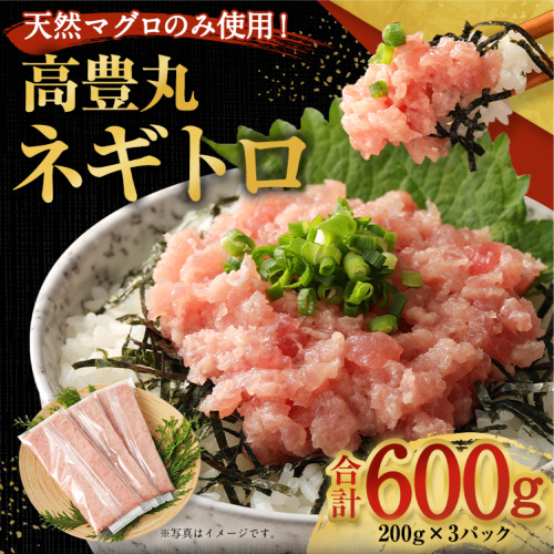 天然まぐろ使用！ネギトロ 《600g (200g×3パック)》 人気のネギトロ まぐろ まぐろたたき 高知 室戸 12524 - 高知県室戸市