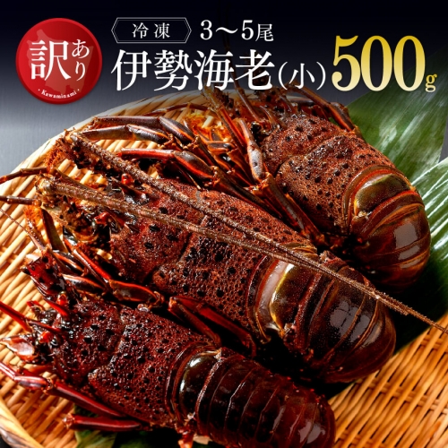 【訳あり】冷凍伊勢海老（小）500g　(3～5尾) 【 伊勢えび 魚介類 いせえび 海産物 訳あり 宮崎県産 国産 】 127779 - 宮崎県川南町