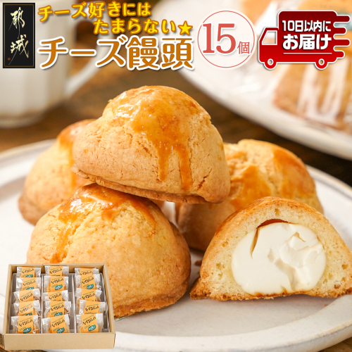 チーズ好きにはたまらない☆チーズ饅頭15個≪みやこんじょ特急便≫_AA-C218-Q 1289256 - 宮崎県都城市