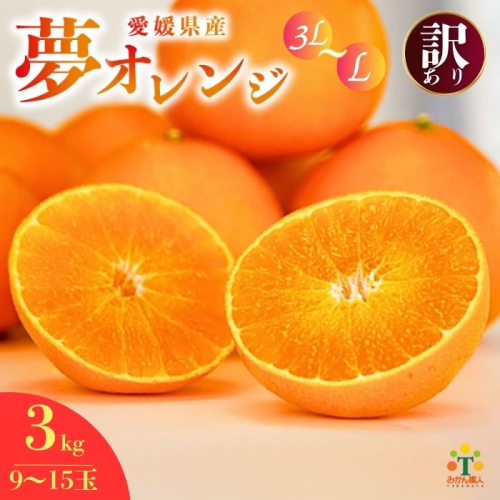 【訳あり】 みかん職人の夢オレンジ 3kg【発送期間：11月中旬～1月下旬】 みかん 愛果28号 紅マドンナ と同品種 紅まどんな と同品種 柑橘 果物 果実 フルーツ かんきつ デザート ミカン 夢オレンジ 訳あり 訳アリ わけあり 期間限定 数量限定 年末 年始 愛媛県 愛南町 みかん職人武田屋 129140 - 愛媛県愛南町