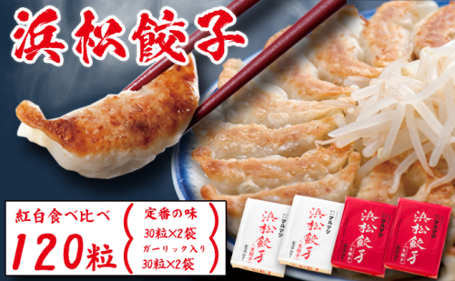浜松餃子 120粒 2種味くらべ（定番の味60粒、スタミナ60粒）総重量2.4kg！  1297246 - 静岡県浜松市