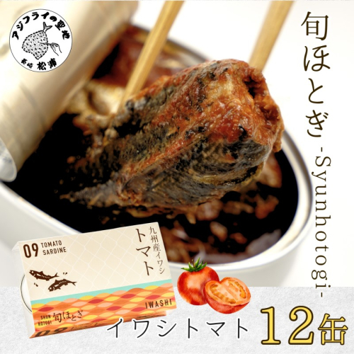 缶詰工場直送 「旬ほとぎ」イワシトマト12缶( ふるさと納税 イワシ缶 トマトペースト 缶詰 工場直送 いわし ご飯のお供 非常食 保存食 送料無料 )【B0-252】 1307786 - 長崎県松浦市