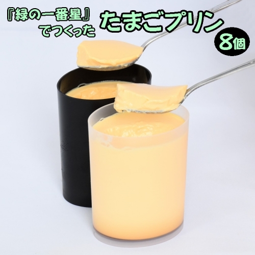 緑の一番星でつくった 手作り たまごプリン（8個入り）【卵卵ひろば】 1325951 - 青森県三戸町