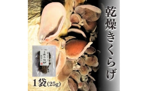 国産天日干し乾燥きくらげ25g×6袋　長野県栄村産