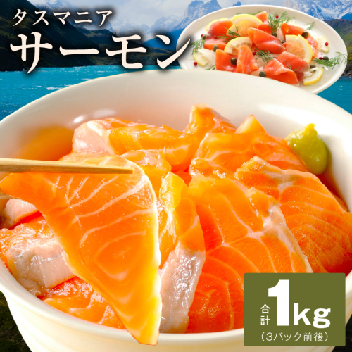 タスマニアサーモン 1kg【アトランティクサーモン 真空パック 小分け ブロック 訳あり サイズ不揃い 上質 刺身 海鮮丼 サラダ 冷凍 物価高応援】 G1865 1334474 - 大阪府泉佐野市