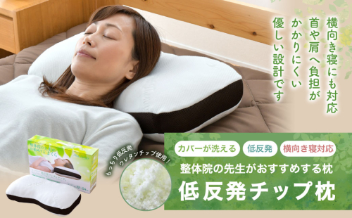 整体院の先生がおすすめする 枕 低反発チップ まくら マクラ 寝具 低反発 枕カバー 寝具 睡眠 快眠 安眠 快適 熟睡 1346053 - 静岡県菊川市