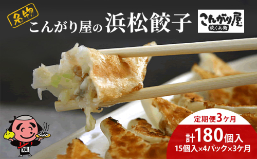 【定期便3回】こんがり屋の浜松餃子60個入り はままつ 中華料理 静岡 名物【配送不可：離島】  1353580 - 静岡県浜松市