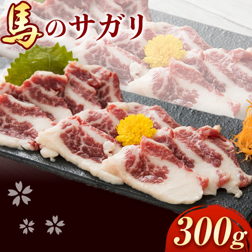 馬刺し 馬のサガリ 300g 長洲町L（桜屋）《30日以内に出荷予定(土日祝除く)》 熊本県 長洲町 馬刺し 馬肉 肉 サガリ 送料無料 1370120 - 熊本県長洲町