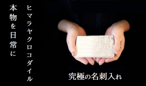 本物を日常に《ヒマラヤクロコダイルの名刺入》

 1372184 - 山梨県甲斐市
