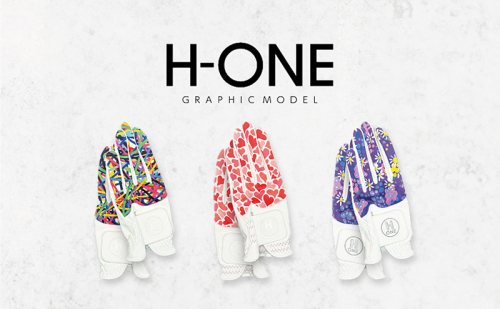 ゴルフ用手袋（レディース両手用）H-ONE Graphic (エイチ-ワン グラフィック) ゴルフグローブ ゴルフ用 レディース ハシセン UVカット  1376845 - 香川県東かがわ市