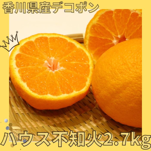 ハウス不知火（デコポン） 2.7kg【予約受付中！令和8年1月上旬頃より発送！】【A-115】 1381267 - 香川県多度津町