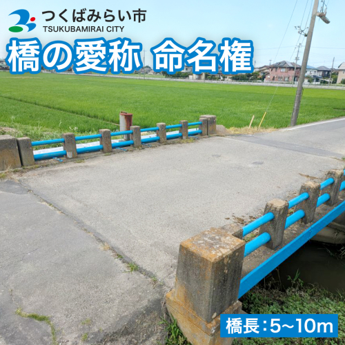 つくばみらい市 橋の愛称 命名権 （橋長5m～10m） 命名 橋 名づけ 権利 広告 ネーミングライツ [EO01-NT] 1391718 - 茨城県つくばみらい市