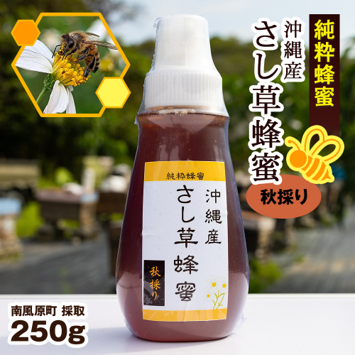 純粋蜂蜜　沖縄産　さし草蜂蜜　秋採り　250g　南風原町採取 1396024 - 沖縄県南風原町