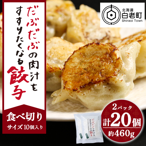 だぶだぶの肉汁をすすりたくなる餃子 20個（10個入×2パック） 1396130 - 北海道白老町