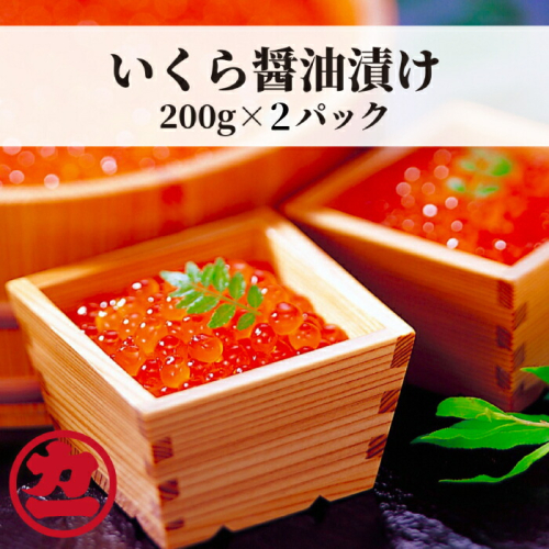 20-304 鱒いくら醤油漬け200g×2パック 合計400g 139762 - 北海道紋別市