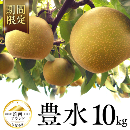 【 JA 北つくば 】 筑西ブランド 認証品 豊水 10kg 2025年産 先行予約 梨 果物 フルーツ なし ナシ 豊水梨 くだもの デザート 茨城 [AE011ci] 139854 - 茨城県筑西市