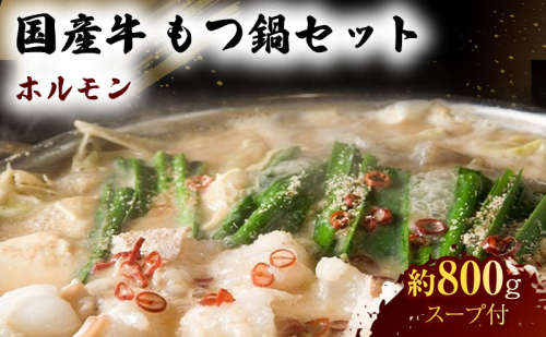 国産 牛 もつ鍋 セット 約800g モツ鍋 鍋セット 肉 お肉 牛肉 ※配送不可:離島 1402019 - 熊本県錦町